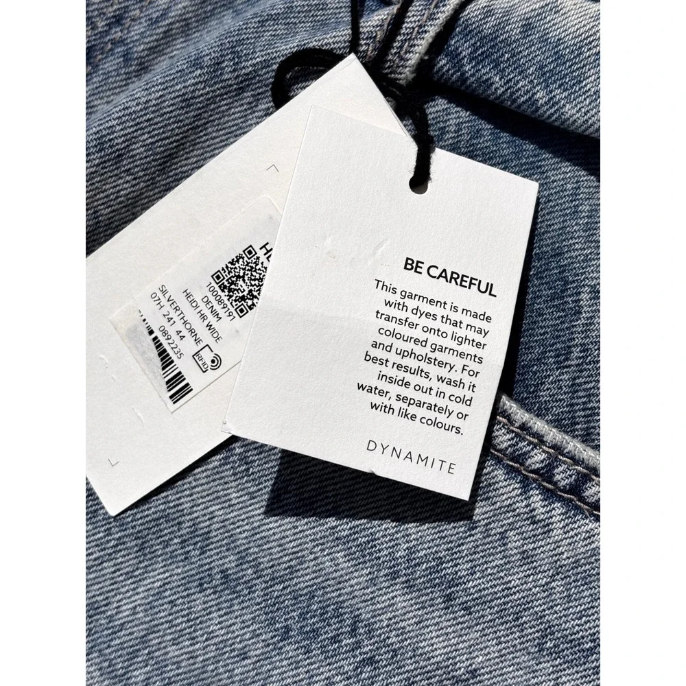 Dynamite Denim Heidi High Rise Wide Leg Jeans Silverthorne Blue Size 10 30R NWT